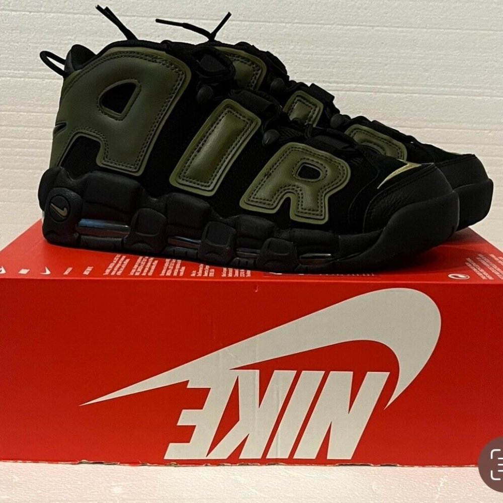 Nike Air More Uptempo 96 Rough Green/Black Size 10 dh8011-001